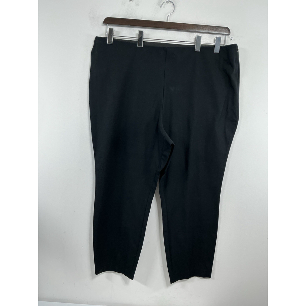 Womans NWT A New Day Black Dress Pants Size 24 Side Zip Elastic Waist